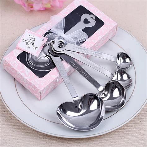 stainless steel measuring spoons favor gift box|Measuring Spoons Wedding Favors .